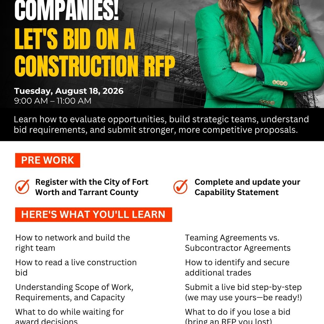 Let’s Bid on a Construction Project Opportunity Workshop 1